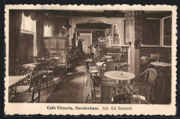 AK Nordenham, Café Victoria, Innenansicht  - Nordenham