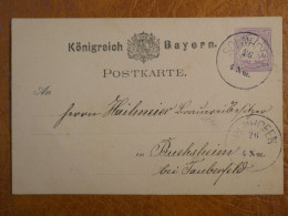 J29 GERMANY BAYERN   CARTE ENTIER    1900 ENV. +    +AFF. INTERESSANT+ - Postal  Stationery