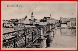 Donaubrücke Mit Linz. - Linz