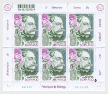 MONACO 2024 PEOPLE Famous Writers. 200th Birth Anniv. Of ALEXANDRE DUMAS - Fine Sheet MNH - Unused Stamps