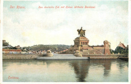 AK Viele Grusse Vom Schonen Rhein - Koblenz Kaiser Wilhelm Denkmal - Koblenz