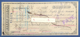 ● RALLI BROS New York 1898 First Of Exchange Letter USA London Lyon France Crédit Lyonnais - Wissels