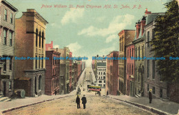 R653910 N. B. Prince William St. From Chipman Hill. St. John. Illustrated Post C - World