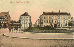 Ypres.   -   Entrée De La Ville.   -   Zeer Mooie Gekleurde Kaart!   -   1909   Naar   Alost - Ieper