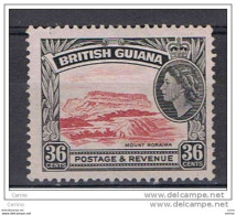 BRITISH  GUIANA:  1954  ELIZABETH  II°  -  36 C. UNUSED  NO  GLUE  -  YV/TELL. 194 - Britisch-Guayana (...-1966)