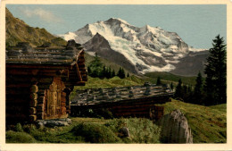 Berner Oberland - Gebirgslandschaft Mit Jungfrau (6229) * Poststempel Wengen 12. 8. 1958 - Wengen