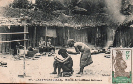 CPA - LASTOURSVILLE - Salon De Coiffure Adouma - Edition? (Affranchissement TP) - Gabon
