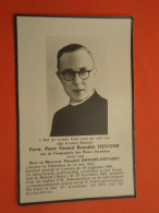 Priester - Pater Gerard Huyghe Geboren Te Dikkebus 1914 Overleden Te Ranchi ( Indie )  1957  (2scans) - Religion &  Esoterik