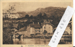 GOUMOIS Le Pont Frontière Et La Rive Suisse - Autres & Non Classés