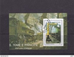 S. Tome E Principe 1989 Sc. 886 Used - Eisenbahnen