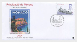 MONACO 2024 EVENTS Ships. 60th Anniv. Of The Jeanne D’arc Helicopter Carrier - Fine Stamp FDC - Ongebruikt