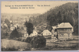 CPA CARTE POSTALE BELGIQUE BARRAGE DE WALK-ROBERTVILLE VUE DE BEVERCE HABITATION DU CHEF DE SERVICE - Autres & Non Classés