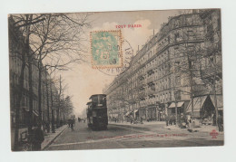 CPA - 75 - PARIS (XIème) - TOUT PARIS - Le Boulevard Voltaire à La Rue Mercoeur TRAMWAY à ETAGE Voy 1906 - Autres & Non Classés