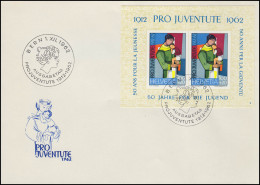 Schweiz Block 18 Pro Juventute 1962, Block Mit Nr. 6 Auf Schmuck-FDC ESSt Bern - Sonstige & Ohne Zuordnung