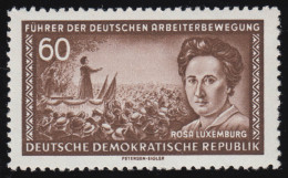 478 XI Rosa Luxemburg 60 Pf Wz.2 XI - Postfrisch ** - Unused Stamps