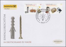 2891-2892 Deutsche Erfindungen, Satz Auf Schmuck-FDC Deutschland Exklusiv - Covers & Documents