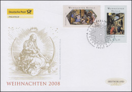 2703-2704 Weihnachten, Satz Auf Schmuck-FDC Deutschland Exklusiv - Covers & Documents
