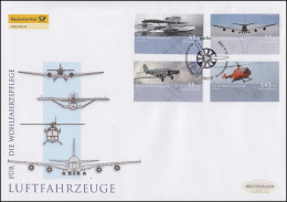 2670-2673 Wofa - Luftfahrzeuge, Satz Auf Schmuck-FDC Deutschland Exklusiv - Storia Postale