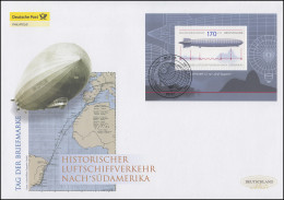 Block 69 Tag Der Briefmarke - Graf Zeppelin, Schmuck-FDC Deutschland Exklusiv - Lettres & Documents