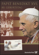 2599 Papst Benedikt XVI. - Erinnerungsblatt EB 3/2007 - Other & Unclassified