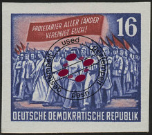 393B YI Karl-Marx-Jahr Aus Block, 16 Pf Wz.2 YI ** - Unused Stamps