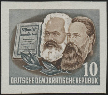 392B YI Karl-Marx-Jahr Aus Block, 10 Pf Wz.2 YI ** - Unused Stamps