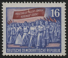 347 XI Karl Marx 16 Pf Wz.2 XI ** Postfrisch - Unused Stamps