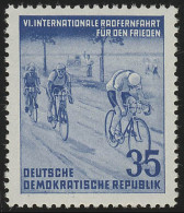 356 YII Radfernfahrt Für Den Frieden 35 Pf Wz.2 YII ** - Unused Stamps