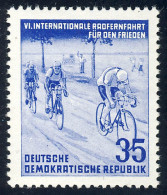 356 Radfernfahrt Für Den Frieden 35 Pf ** - Unused Stamps