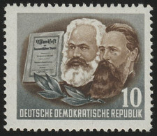 345 XI Karl Marx 10 Pf Wz.2 XI ** Postfrisch - Ungebraucht