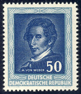 310 Händelfest 50 Pf Carl Maria Von Weber ** - Unused Stamps