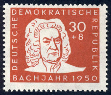 258 Johann Sebastian Bach 30+8 Pf ** Postfrisch - Unused Stamps