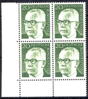 637 Heinemann 20 Pf Eck-Vbl. Ul ** Postfrisch - Unused Stamps