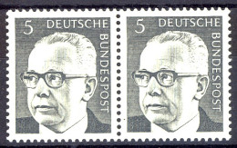 635 Heinemann 5 Pf Waag. Paar ** Postfrisch - Unused Stamps