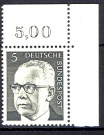 635 Heinemann 5 Pf Ecke Or ** Postfrisch - Unused Stamps