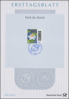 ETB 40/2021 Welt Der Briefe 5 Cent: Seebriefrose - 2011-…