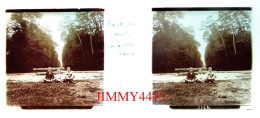 Forêt De Marly - La Table Ronde ( Enfants ) - Plaque De Verre En Stéréo - Taille 44 X 107 Mlls - Diapositiva Su Vetro