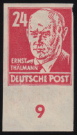 220U Thälmann 24 Pfennig - Ungezähnt Mit Unterrand, ** Gepüft Weigelt BPP  - Mint