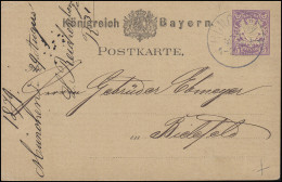 Bayern P 18 Wappen 5 Pf Lila, MÜNCHEN I. - 29.8.79 Nach Bielefeld - Postal  Stationery