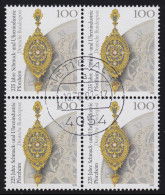 1628 Schmuck- Und Uhrenindustrie: Viererblock, Zentrischer Vollstempel NETTETAL - Used Stamps