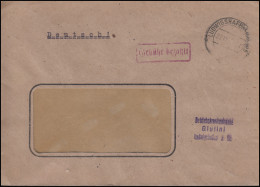 Gebühr-bezahlt-Stempel Fenster-Bf. Betriebskrankenkasse LUDWIGSHAFEN 27.11.47 - Other & Unclassified