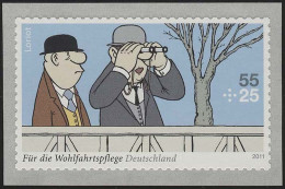 2843 Loriot Rennbahn Aus Rolle, Selbstklebend, Set Zu 10 Briefmarken, ** - Ungebraucht