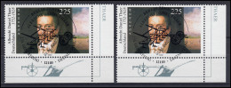 2255I+II Thaer Als Ecken Unten Rechts Type I Und II: Rastertypen-Set ESSt Berlin - Used Stamps