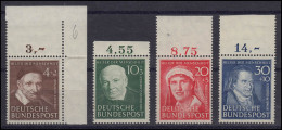 143-146 Wohlfahrt Helfer Der Menschheit 1951 - Satz Postfrisch ** - Unused Stamps