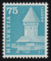 707yG Luzern Mit Abart Phosphoreszenz Rückseitig Satt Vorderseitig, ** / MNH - Altri & Non Classificati