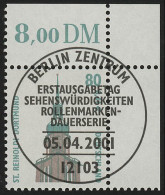 2177 SWK 80 Pf/0,41 Euro Ecke Or ESST Berlin - Used Stamps