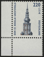 2157 SWK 220 Pf/1,12 Euro Ecke Ul ** Postfrisch - Unused Stamps