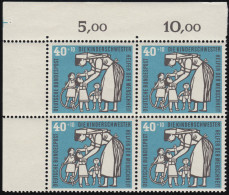 246 Kinderpflege 40+10 Pf Kinderschwester ** Eck-Vbl O.l. Zähnung Dg-1+ - Unused Stamps