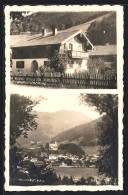 AK Ruhpolding /Obb., Hotel Haus Streil, Teilansicht Mit Kirche  - Ruhpolding