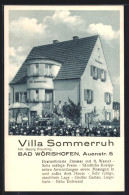 AK Bad Wörishofen, Hotel Villa Sommerruh, Auenstrasse 5  - Bad Woerishofen